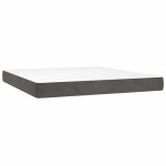 vidaXL Saltea de pat cu arcuri, gri închis, 160x210x20 cm, catifea vidaXL Saltea de pat cu arcuri, gri închis, 160x210x20 cm, catifea
