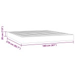 vidaXL Saltea pat cu arcuri, albastru închis, 160x210x20 cm, catifea vidaXL Saltea pat cu arcuri, albastru închis, 160x210x20 cm, catifea