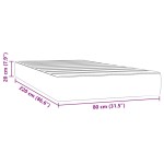 vidaXL Saltea de pat cu arcuri, gri deschis, 80x220x20 cm, catifea vidaXL Saltea de pat cu arcuri, gri deschis, 80x220x20 cm, catifea