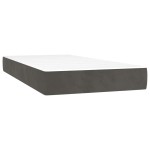 vidaXL Saltea de pat cu arcuri, gri închis, 80x220x20 cm, catifea vidaXL Saltea de pat cu arcuri, gri închis, 80x220x20 cm, catifea