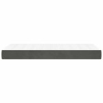 vidaXL Saltea de pat cu arcuri, gri închis, 80x220x20 cm, catifea vidaXL Saltea de pat cu arcuri, gri închis, 80x220x20 cm, catifea