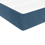 vidaXL Saltea de pat cu arcuri, albastru închis, 80x220x20 cm, catifea vidaXL Saltea de pat cu arcuri, albastru închis, 80x220x20 cm, catifea