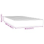 vidaXL Saltea de pat cu arcuri, albastru închis, 80x220x20 cm, catifea vidaXL Saltea de pat cu arcuri, albastru închis, 80x220x20 cm, catifea