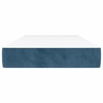 vidaXL Saltea de pat cu arcuri, albastru închis, 90x220x20 cm, catifea vidaXL Saltea de pat cu arcuri, albastru închis, 90x220x20 cm, catifea