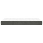 vidaXL Saltea de pat cu arcuri, gri închis, 100x220x20 cm, catifea vidaXL Saltea de pat cu arcuri, gri închis, 100x220x20 cm, catifea