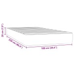 vidaXL Saltea pat cu arcuri, albastru închis, 100x220x20 cm, catifea vidaXL Saltea pat cu arcuri, albastru închis, 100x220x20 cm, catifea