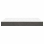 vidaXL Saltea de pat cu arcuri, gri închis, 120x220x20 cm, catifea vidaXL Saltea de pat cu arcuri, gri închis, 120x220x20 cm, catifea