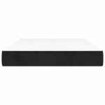 vidaXL Saltea de pat cu arcuri, negru, 120x220x20 cm, catifea
