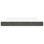 vidaXL Saltea de pat cu arcuri, gri închis, 160x220x20 cm, catifea vidaXL Saltea de pat cu arcuri, gri închis, 160x220x20 cm, catifea