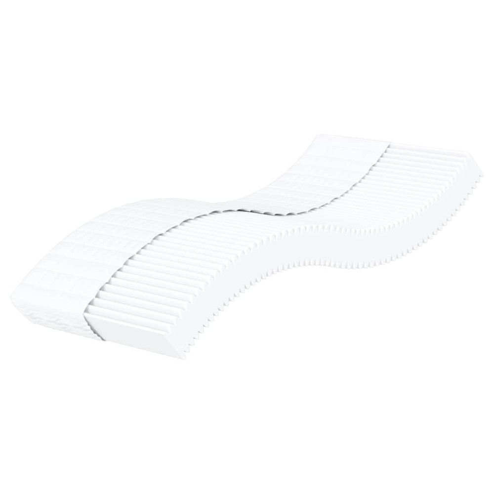 vidaXL Saltea din spumă, alb, 80x220 cm, duritate H2 H3