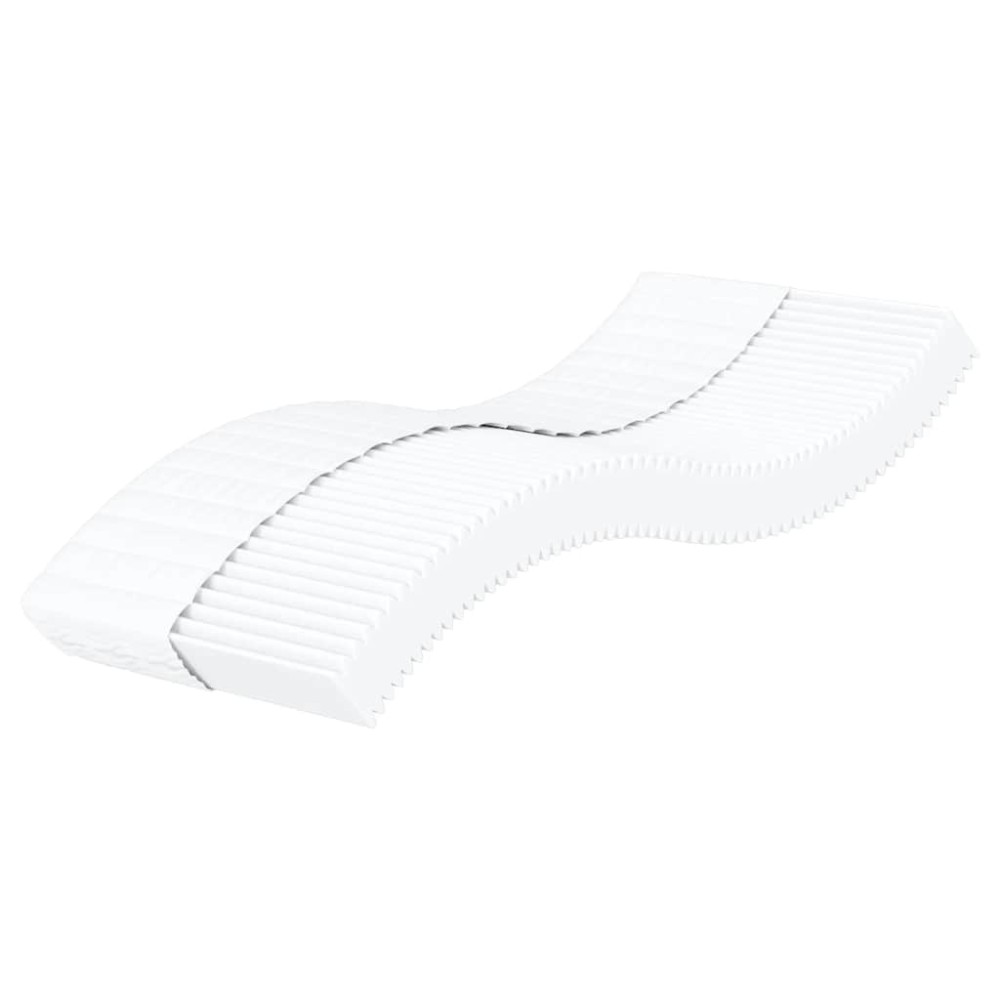vidaXL Saltea din spumă, alb, 90x220 cm, duritate H2 H3