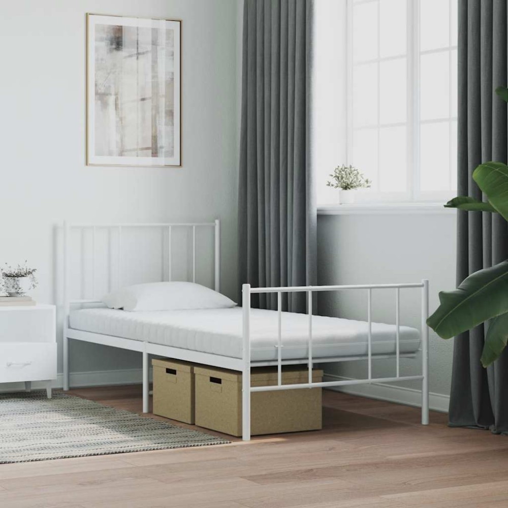 vidaXL Saltea din spumă, alb, 80x220 cm, duritate 7 zone 20 ILD