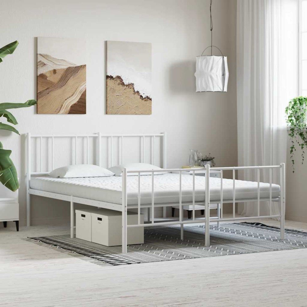 vidaXL Saltea din spumă, alb, 200x220 cm, 7 zone, duritate 20 ILD