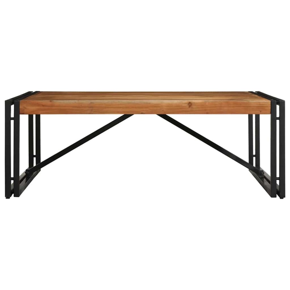vidaXL Masuta de cafea 100x100x35 cm din lemn masiv de salcam