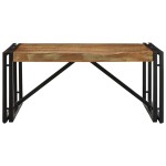 vidaXL Masuta de cafea multicolora 80x80x35 cm lemn masiv recuperat