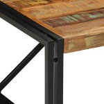 vidaXL Masuta de cafea multicolora 80x80x35 cm lemn masiv recuperat
