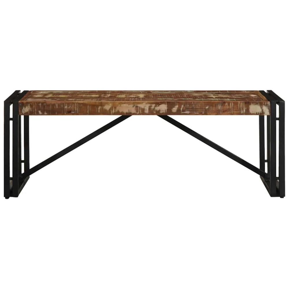 vidaXL Masuta de cafea multicolora 100x50x35 cm lemn masiv recuperat