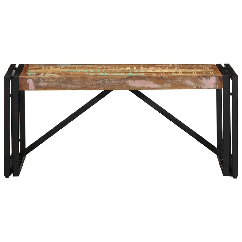 vidaXL Masuta de cafea multicolora 80x40x35 cm lemn masiv recuperat