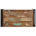 vidaXL Masuta de cafea multicolora 80x40x35 cm lemn masiv recuperat