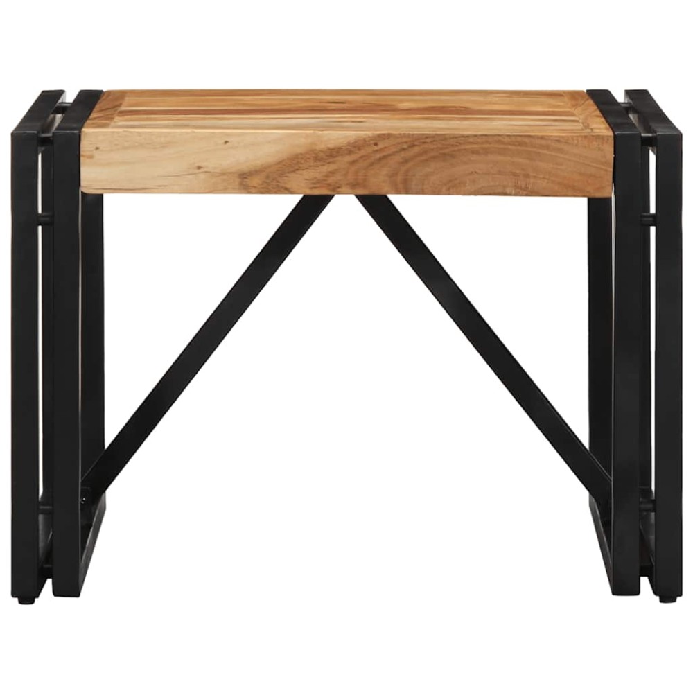vidaXL Masuta de cafea 50x50x35 cm din lemn masiv de salcam