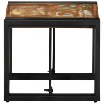 vidaXL Masuta de cafea multicolora 40x40x35 cm lemn masiv recuperat