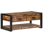 vidaXL Masuta de cafea multicolora 90x50x38 cm lemn masiv recuperat