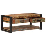 vidaXL Masuta de cafea multicolora 90x50x38 cm lemn masiv recuperat