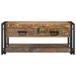 vidaXL Masuta de cafea multicolora 90x50x38 cm lemn masiv recuperat