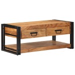vidaXL Masuta de cafea 90x50x38 cmdin lemn masiv de salcam vidaXL Masuta de cafea 90x50x38 cmdin lemn masiv de salcam