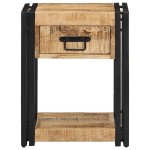 vidaXL Noptiere 2 buc 40x35x50 cm lemn masiv de mango