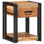 vidaXL Dulap de noapte 2 pcs Maro 40 x 35 x 50 cm lemn masiv de acacia vidaXL Dulap de noapte 2 pcs Maro 40 x 35 x 50 cm lemn masiv de acacia