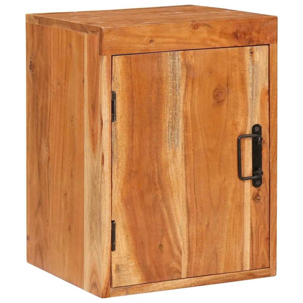 vidaXL Noptieră Maro 35 x 33 x 48 cm Lemn Solid de Acacia