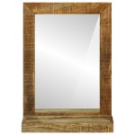 vidaXL Oglindă de baie 50x22x70 cm din lemn masiv de mango brut vidaXL Oglindă de baie 50x22x70 cm din lemn masiv de mango brut