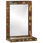 vidaXL Oglindă de baie 50x22x70 cm din lemn masiv recuperat vidaXL Oglindă de baie 50x22x70 cm din lemn masiv recuperat
