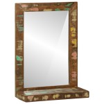 vidaXL Oglindă de baie 50x22x70 cm din lemn masiv recuperat vidaXL Oglindă de baie 50x22x70 cm din lemn masiv recuperat