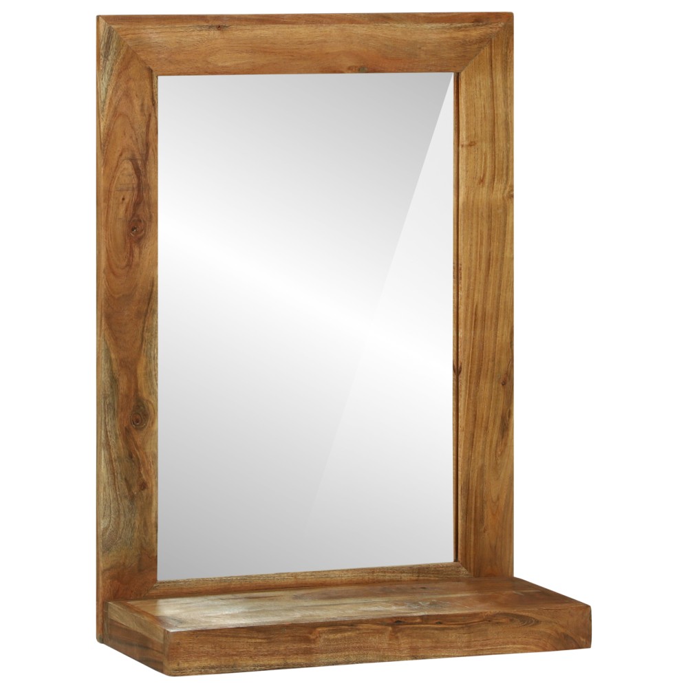 vidaXL Oglinda de baie 50x22x70 cm Lemn solid de acacia