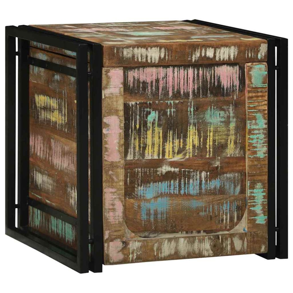 vidaXL Cufere de Depozitare 50 x 50 x 50 cm Lemn masiv recuperat