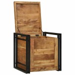 vidaXL Cutie de depozitare Maro 50 x 50 x 50 cm Lemn masiv de acacia vidaXL Cutie de depozitare Maro 50 x 50 x 50 cm Lemn masiv de acacia