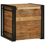 vidaXL Cutie de depozitare Maro 50 x 50 x 50 cm Lemn masiv de acacia vidaXL Cutie de depozitare Maro 50 x 50 x 50 cm Lemn masiv de acacia