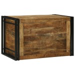 vidaXL Cufăr de depozitare - 80 x 50 x 50 cm, din lemn masiv de mango vidaXL Cufăr de depozitare - 80 x 50 x 50 cm, din lemn masiv de mango