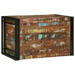 vidaXL Ladă de depozitare Multicolor 80 x 50 x 50 cm - Lemn masiv recuperat vidaXL Ladă de depozitare Multicolor 80 x 50 x 50 cm - Lemn masiv recuperat