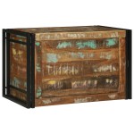 vidaXL Ladă de depozitare Multicolor 80 x 50 x 50 cm - Lemn masiv recuperat vidaXL Ladă de depozitare Multicolor 80 x 50 x 50 cm - Lemn masiv recuperat