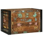 vidaXL Ladă de depozitare Multicolor 80 x 50 x 50 cm - Lemn masiv recuperat vidaXL Ladă de depozitare Multicolor 80 x 50 x 50 cm - Lemn masiv recuperat