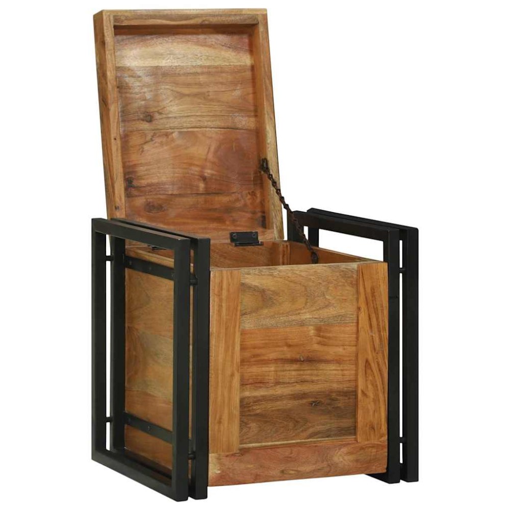 vidaXL Cufere de Depozitare Maro 40 x 40 x 40 cm Lemn masiv de acacia