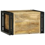 vidaXL Stativ pentru vin 46x35x27.5 cm Lemn Solid de Mango Brut vidaXL Stativ pentru vin 46x35x27.5 cm Lemn Solid de Mango Brut