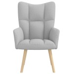 vidaXL Scaun de relaxare Cloud Grey Fabric vidaXL Scaun de relaxare Cloud Grey Fabric
