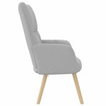 vidaXL Scaun de relaxare Cloud Grey Fabric vidaXL Scaun de relaxare Cloud Grey Fabric