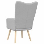 vidaXL Scaun de relaxare Cloud Grey Fabric vidaXL Scaun de relaxare Cloud Grey Fabric