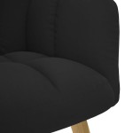 vidaXL Scaun de relaxare, negru, material textil