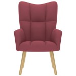 vidaXL Scaun de relaxare, roșu vin, material textil vidaXL Scaun de relaxare, roșu vin, material textil